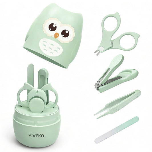 Baby Nail Care Kit 4-in-1 — Owl Green
