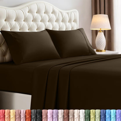 Luxury Cooling Queen Bed Sheets — 4 Piece Set