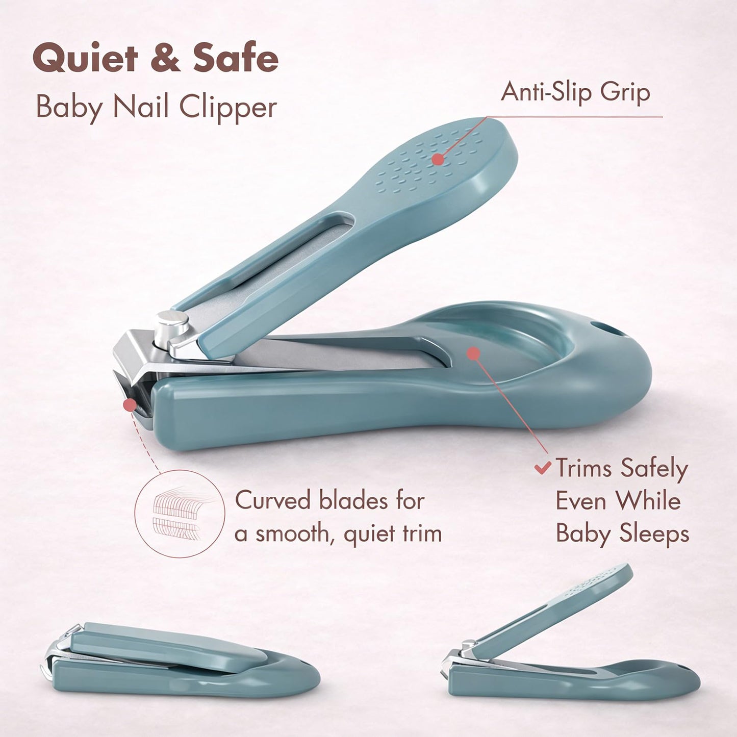 Baby Nail Care Kit 4-in-1 — Owl Green