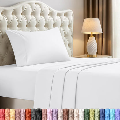 Luxury Cooling Queen Bed Sheets — 4 Piece Set