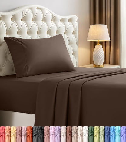 Luxury Cooling Queen Bed Sheets — 4 Piece Set
