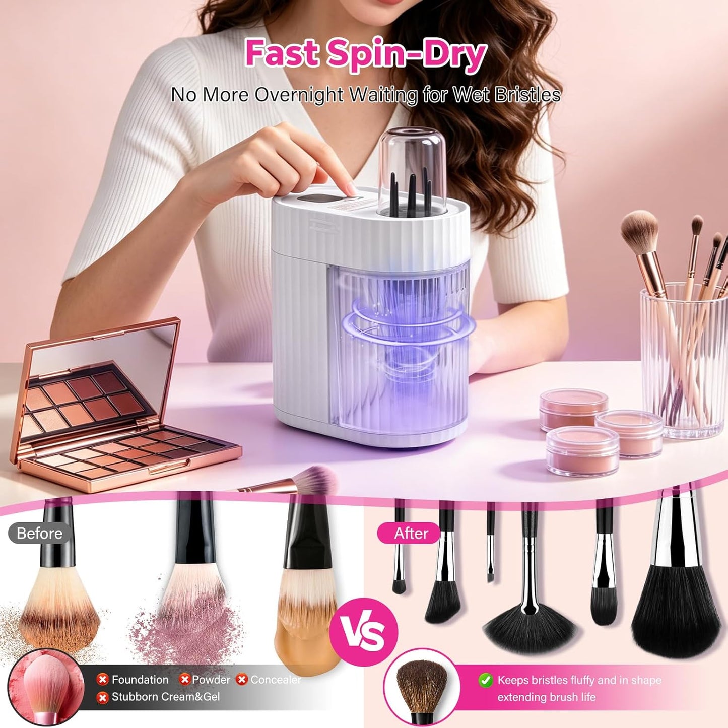 Electric Makeup Brush Cleaner & Dryer