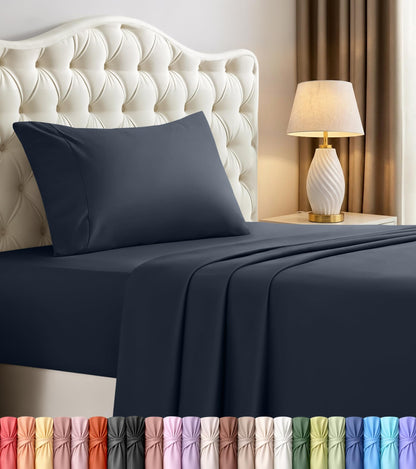 Luxury Cooling Queen Bed Sheets — 4 Piece Set