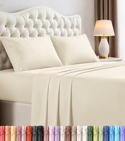 Luxury Cooling Queen Bed Sheets — 4 Piece Set