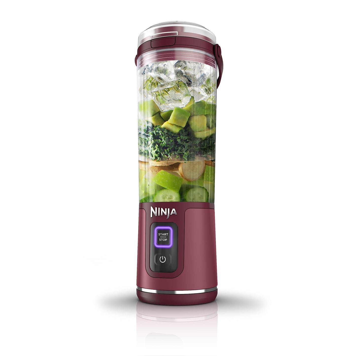 Ninja Blast Portable Blender, Cordless, 18oz. Vessel, Personal Blender for Shakes & Smoothies, BPA Free, Leakproof Lid, USB-C Rechargeable, Red, BC151CRC (Canadian Version)