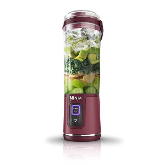 Ninja Blast Portable Blender, Cordless, 18oz. Vessel, Personal Blender for Shakes & Smoothies, BPA Free, Leakproof Lid, USB-C Rechargeable, Red, BC151CRC (Canadian Version)