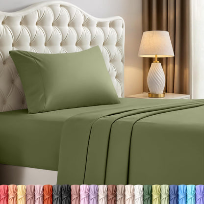 Luxury Cooling Queen Bed Sheets — 4 Piece Set