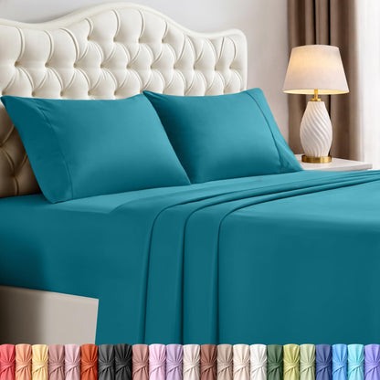 Luxury Cooling Queen Bed Sheets — 4 Piece Set