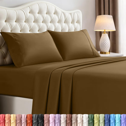 Luxury Cooling Queen Bed Sheets — 4 Piece Set