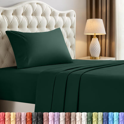 Luxury Cooling Queen Bed Sheets — 4 Piece Set