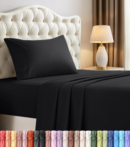 Luxury Cooling Queen Bed Sheets — 4 Piece Set
