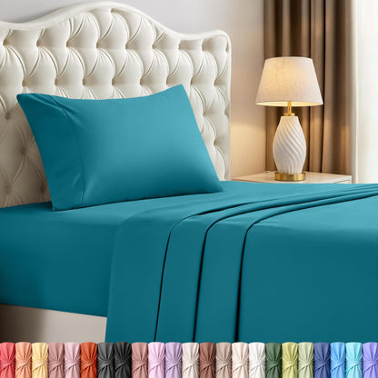Luxury Cooling Queen Bed Sheets — 4 Piece Set