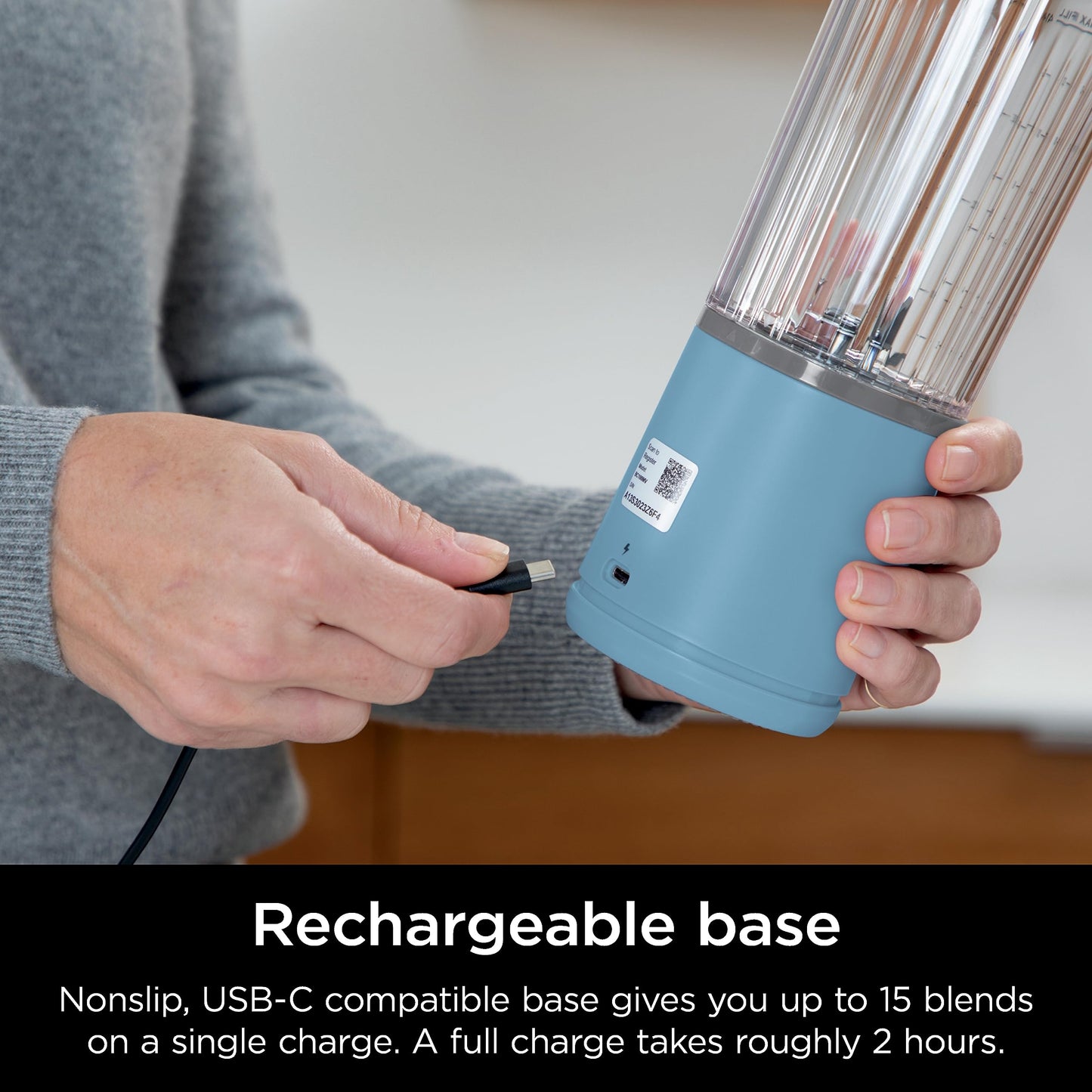Ninja Blast Portable Blender, Cordless, 18oz. Vessel, Personal Blender for Shakes & Smoothies, BPA Free, Leakproof Lid, USB-C Rechargeable, Red, BC151CRC (Canadian Version)