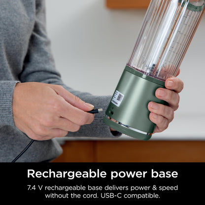 Ninja Blast Portable Blender, Cordless, 18oz. Vessel, Personal Blender for Shakes & Smoothies, BPA Free, Leakproof Lid, USB-C Rechargeable, Red, BC151CRC (Canadian Version)
