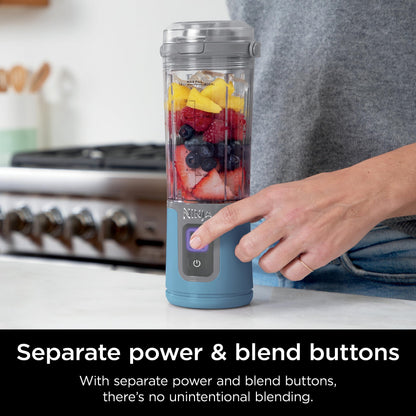 Ninja Blast Portable Blender, Cordless, 18oz. Vessel, Personal Blender for Shakes & Smoothies, BPA Free, Leakproof Lid, USB-C Rechargeable, Red, BC151CRC (Canadian Version)
