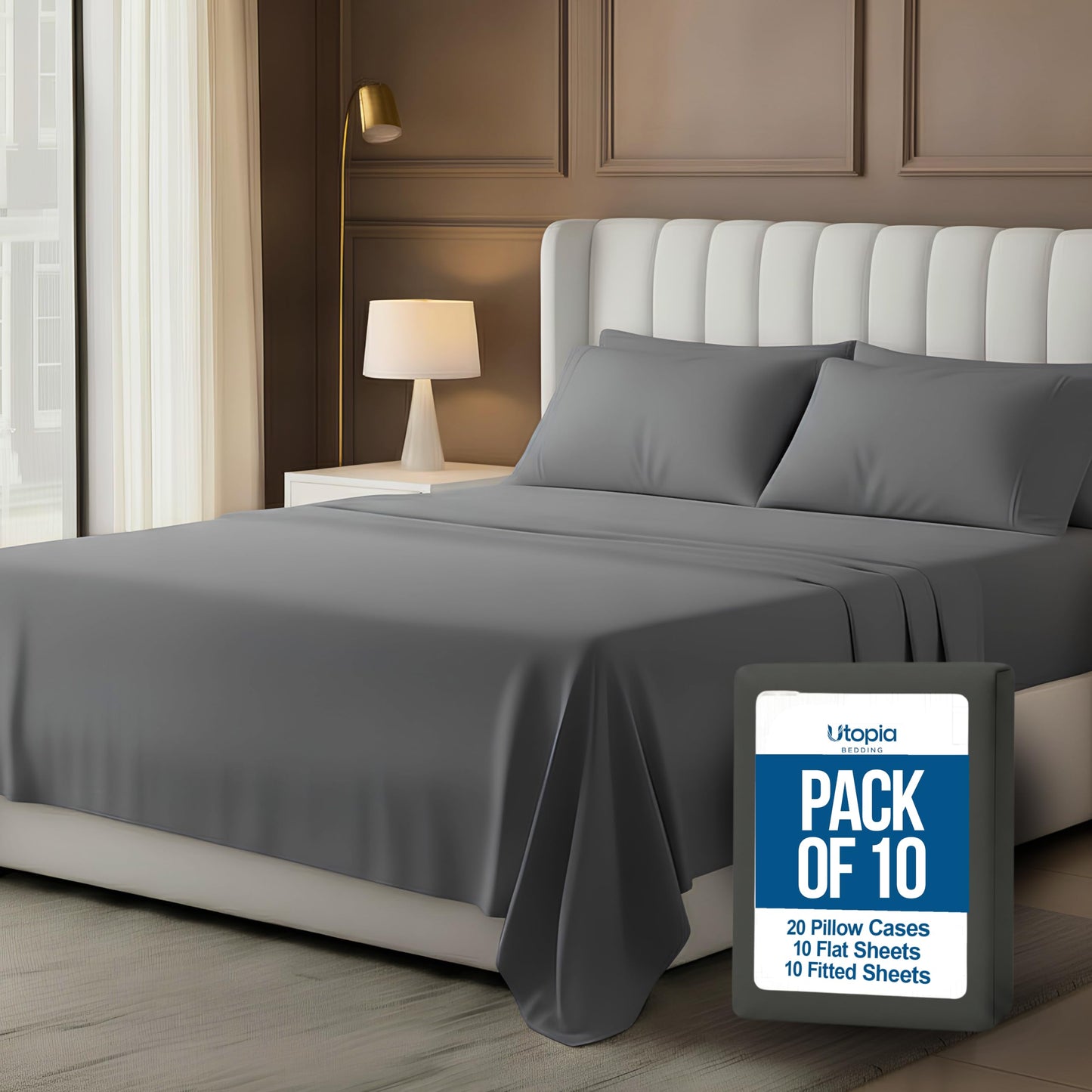 Luxury Cooling Queen Bed Sheets — 4 Piece Set