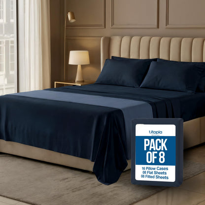 Luxury Cooling Queen Bed Sheets — 4 Piece Set