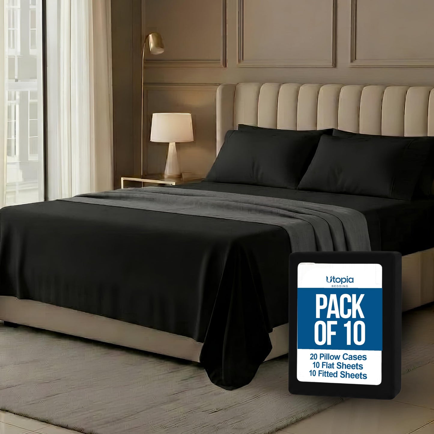 Luxury Cooling Queen Bed Sheets — 4 Piece Set