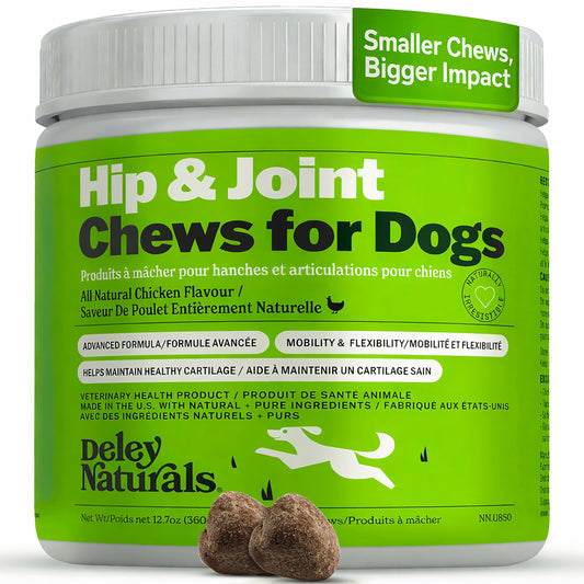 Deley Naturals Hip & Joint Supplement for Dogs — 120 Chews