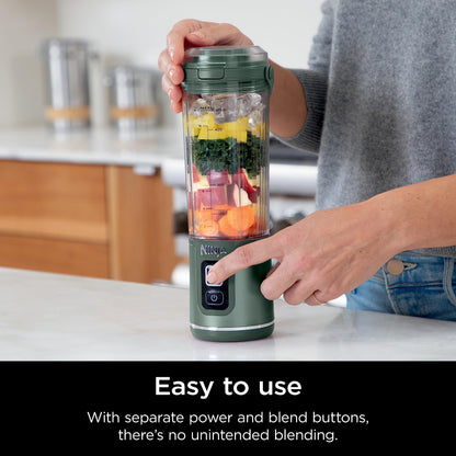 Ninja Blast Portable Blender, Cordless, 18oz. Vessel, Personal Blender for Shakes & Smoothies, BPA Free, Leakproof Lid, USB-C Rechargeable, Red, BC151CRC (Canadian Version)