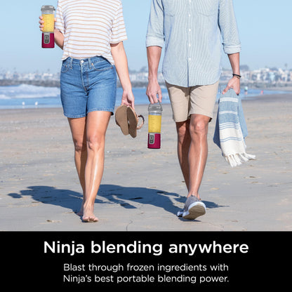 Ninja Blast Portable Blender, Cordless, 18oz. Vessel, Personal Blender for Shakes & Smoothies, BPA Free, Leakproof Lid, USB-C Rechargeable, Red, BC151CRC (Canadian Version)