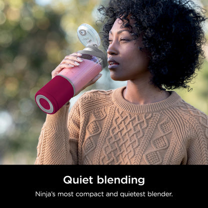 Ninja Blast Portable Blender, Cordless, 18oz. Vessel, Personal Blender for Shakes & Smoothies, BPA Free, Leakproof Lid, USB-C Rechargeable, Red, BC151CRC (Canadian Version)