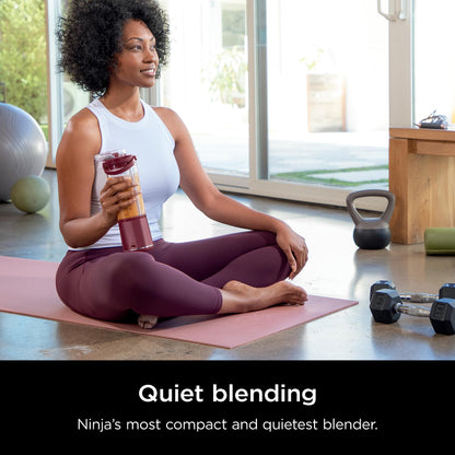 Ninja Blast Portable Blender, Cordless, 18oz. Vessel, Personal Blender for Shakes & Smoothies, BPA Free, Leakproof Lid, USB-C Rechargeable, Red, BC151CRC (Canadian Version)