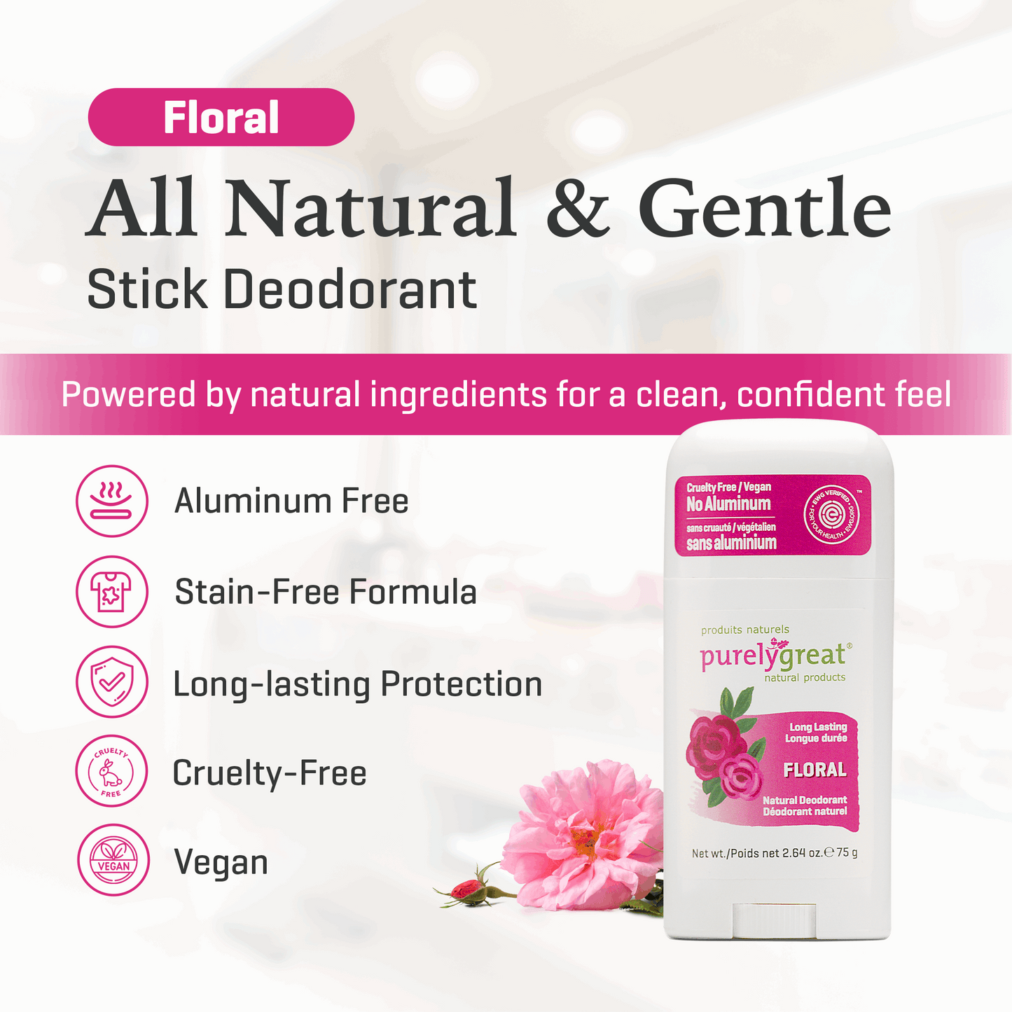 Floral Stick Deodorant