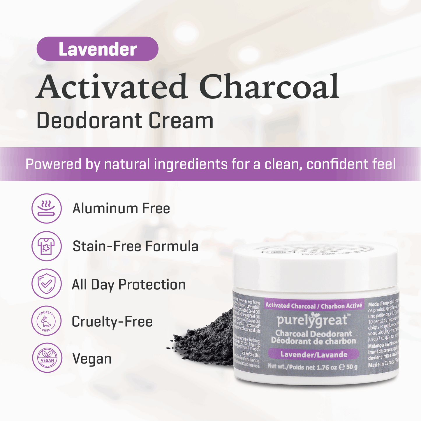 Lavender Charcoal Deodorant