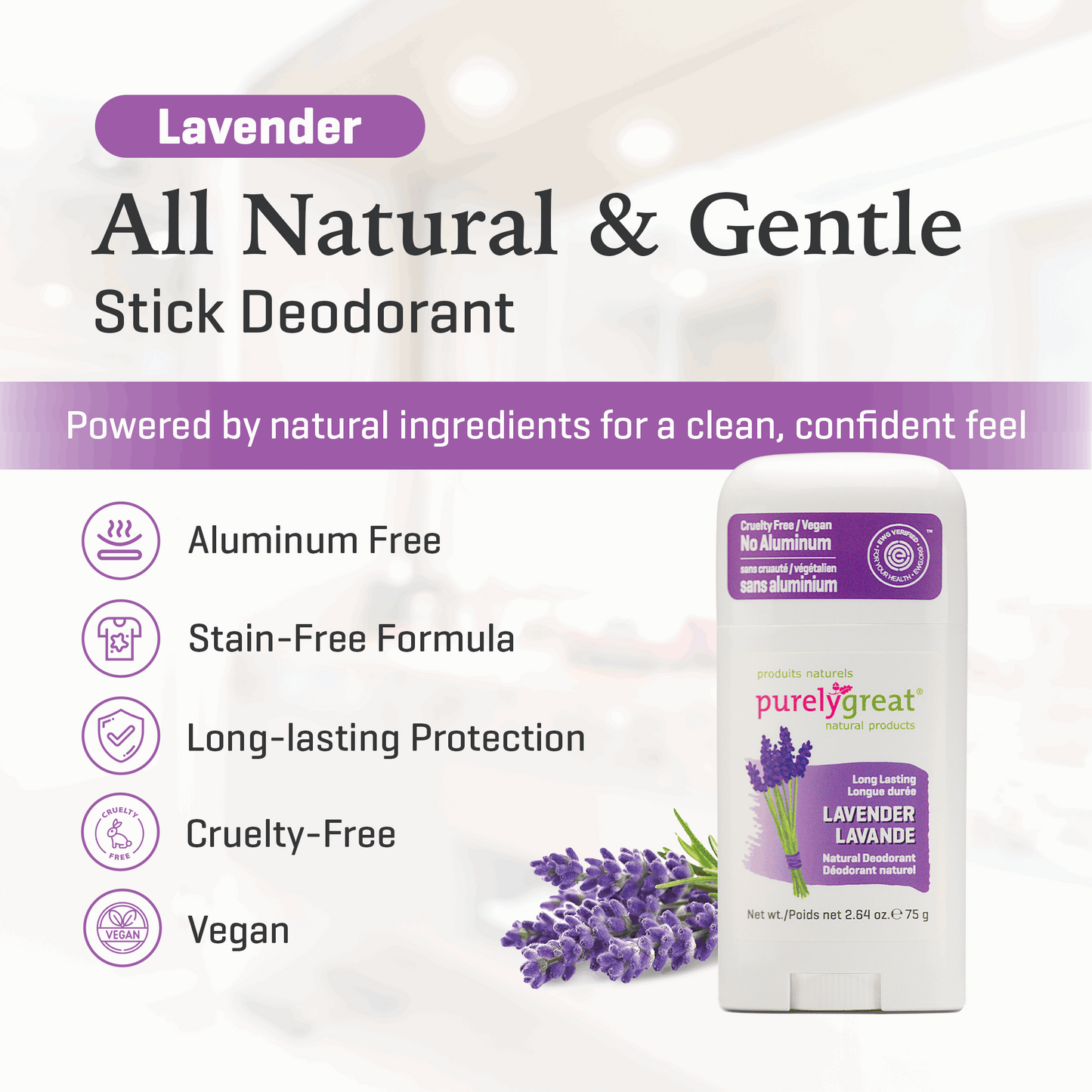 Lavender Stick Deodorant