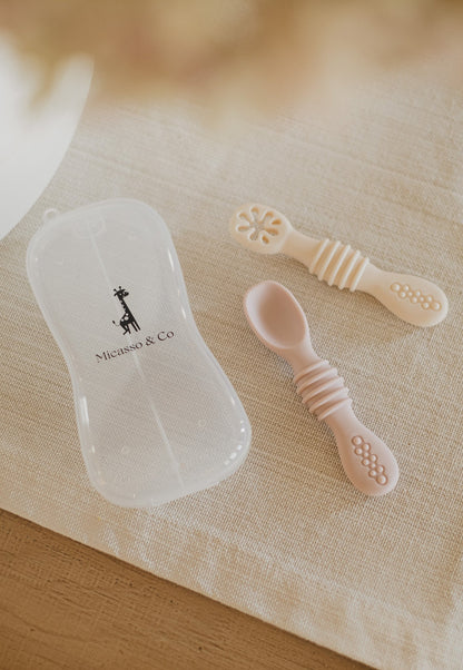 Silicone Learning Spoons — Baby Self-Feeding Set (2-Pack)
