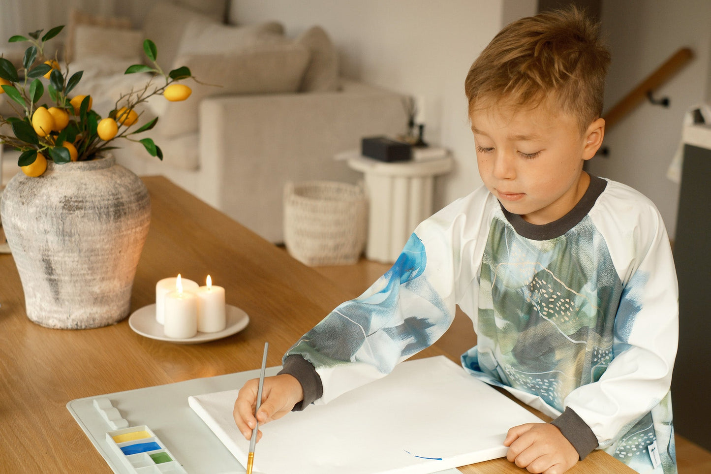 Waterproof Kids Art Smock — Mess-Proof Painting Apron